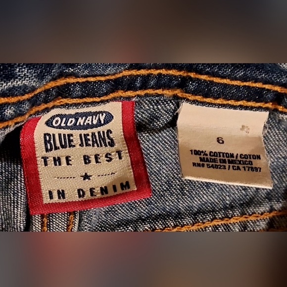 OLD NAVY Vintage Blue Denim Shorts Size 6 - Picture 3 of 3